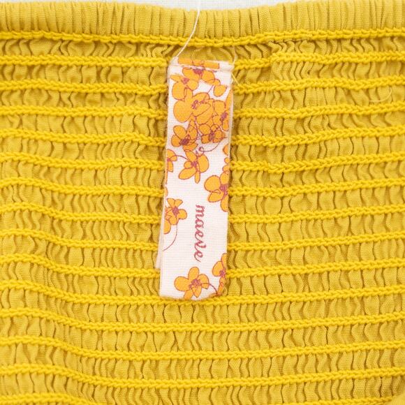 Maeve Anthropologie Hues Color Block Strapless Summer Dress Size 4 - Picture 7 of 12